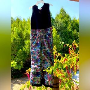 Arctic flannel top snowsuit 1 piece.